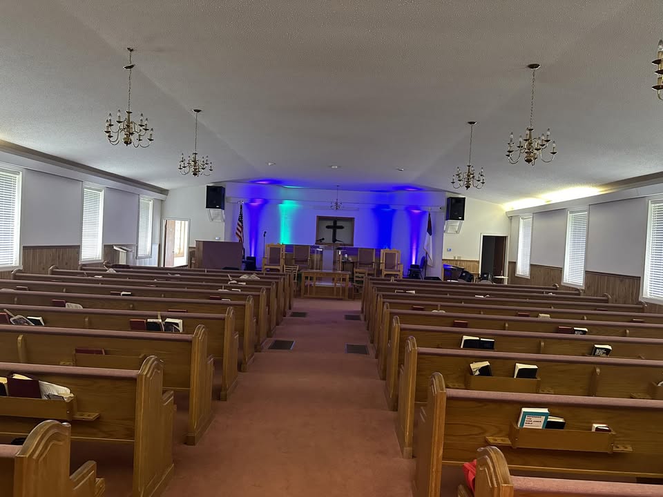 Inside the Greater Mount Moriah sanctuary