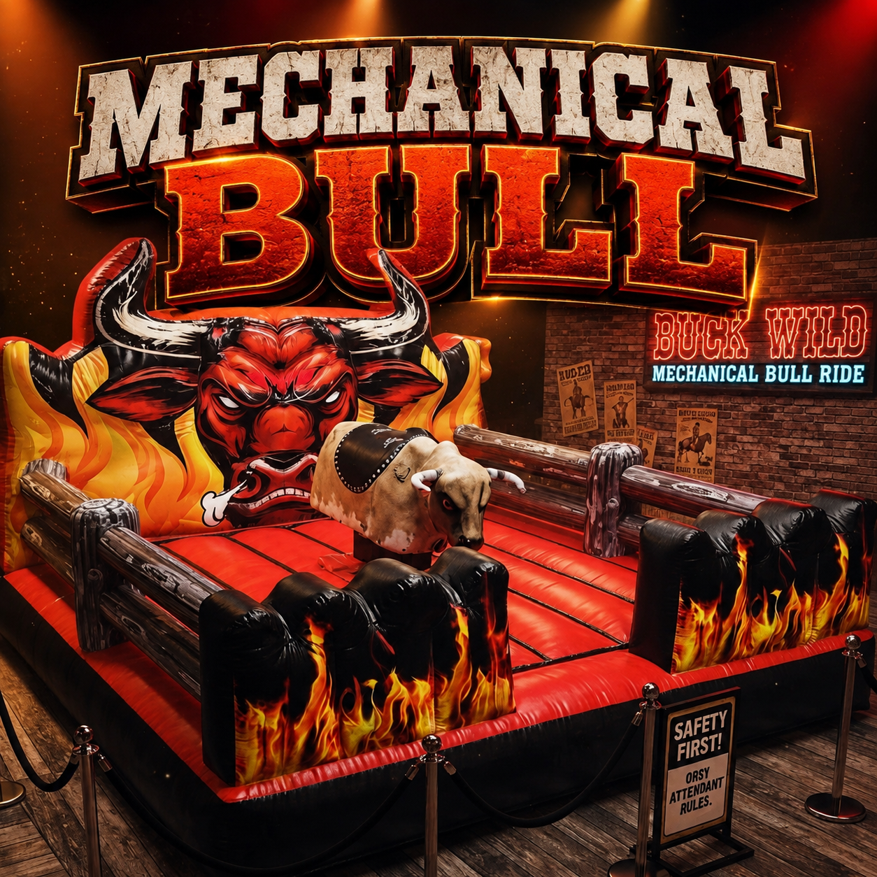 Mechanical bull attraction